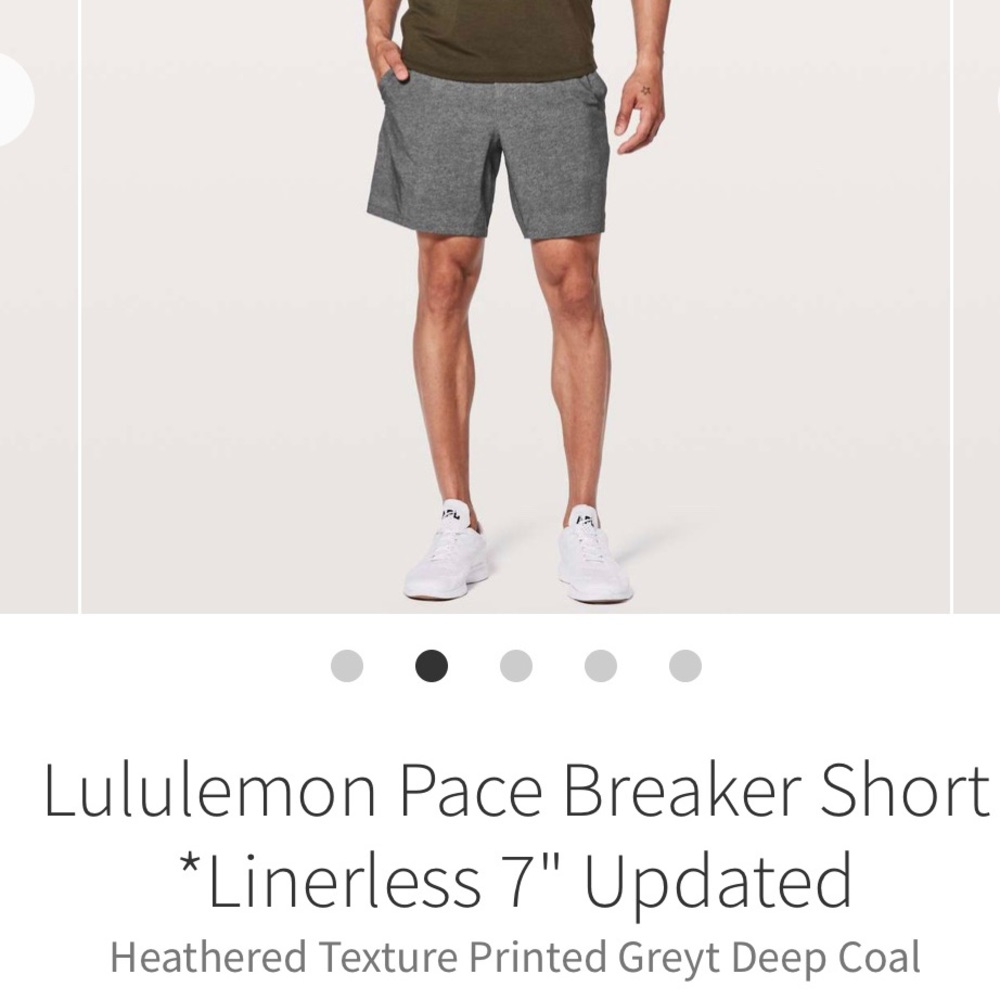 Men’s Lululemon pace breaker short 7” liner NWT